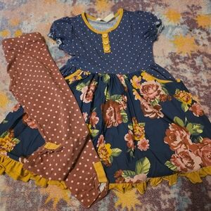 Matilda Jane Blue and Pink Floral Set